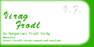 virag frodl business card